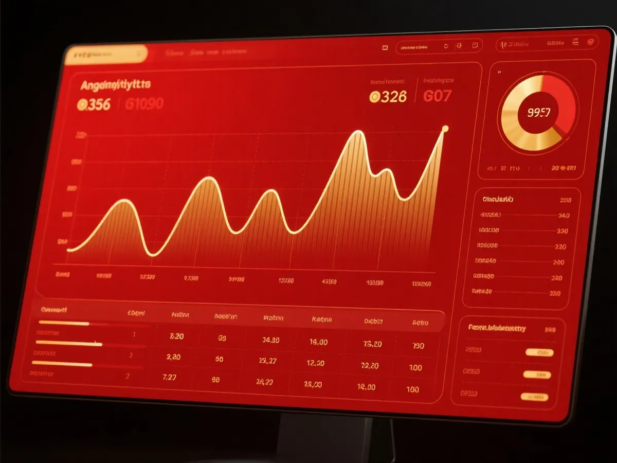 走势分析图表展示示意图